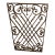 19th Century Antique French Wrought Iron Window Grille & Architectural Garden Panel For Sale