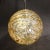 Mid-Century Modernist Smoked Amber Molten Banded Murano Glass Pendant Chandelier For Sale - Image 9 of 12