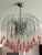 1920s Cascading Chandelier with Pink Murano Glass Drops from Paolo Venini For Sale - Image 5 of 5