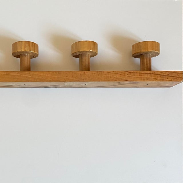 Vintage Pine Coat Rack, 1980s, Set of 2 For Sale - Image 4 of 8