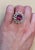 Gemstone 5 Carat Rubellite and 2.5 Carat Diamond 18 Karat Gold Cocktail Ring Estate For Sale - Image 7 of 18
