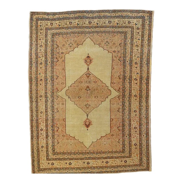 Antique Haji Jalili Tabriz Rug 4'2'' x 7' For Sale