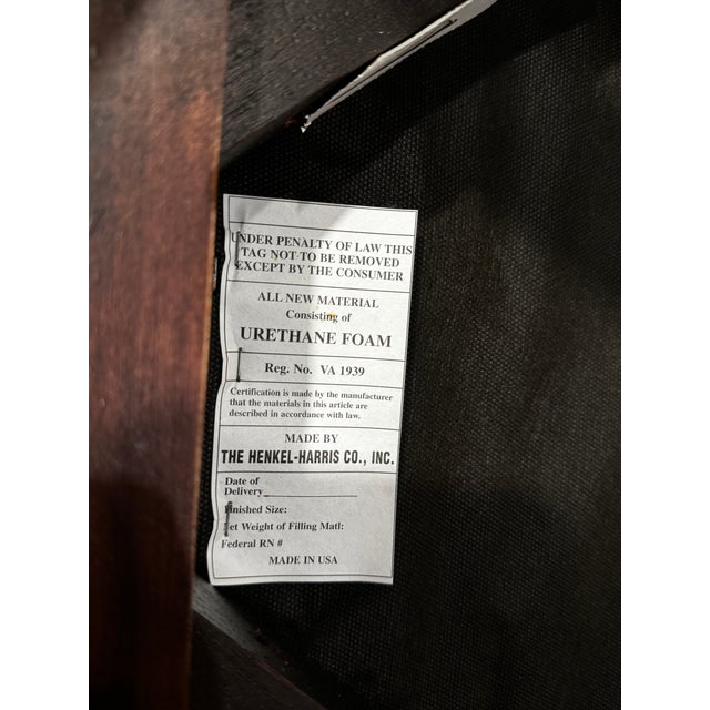 Henkel Harris Modern Dark Brown Oval Back Chairs - Only 2 Left For Sale - Image 11 of 12