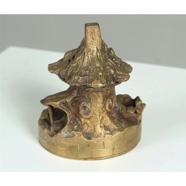 Metal Inkwell in Gilded Bronze, 1880s For Sale - Image 7 of 9
