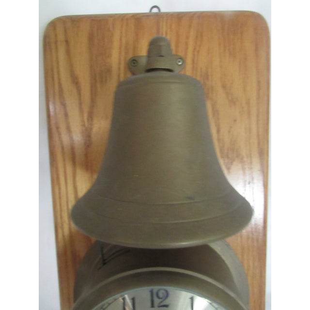 Early 20th Century Nautical Captains Ship's Solid Brass Clock and