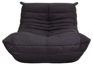 Togo Lounge Chair in Black Alcantara Fabric by Michel Ducaroy for Ligne Roset, 1970s