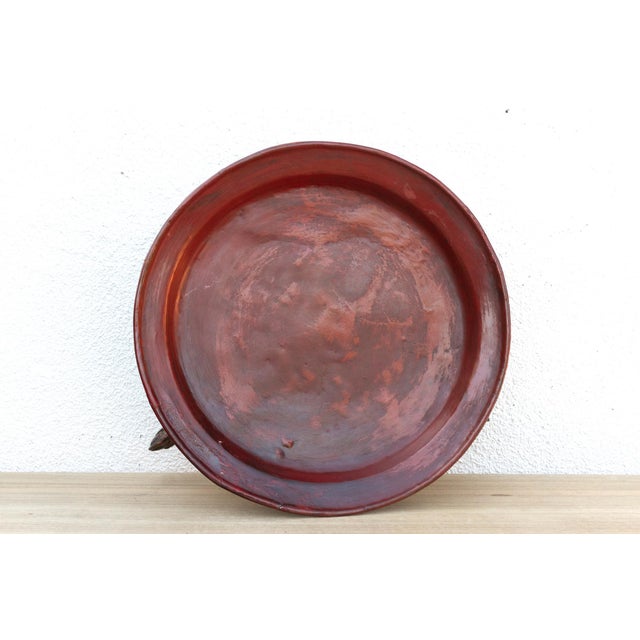 Offering Elegance, Antique Burmese Lacquered Tray For Sale - Image 9 of 10