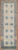 Mid 20th Century beige/tan and blue Turkish Runner size 2' 2" x 6' (66 x 183 cm).