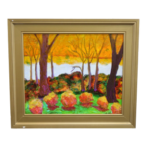 "Color Songs in the Trees" - Oil on Board