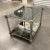 Mid 20th Century 1980s Mid-Century Modern Chrome & Brass Tiered Glass End Table For Sale - Image 5 of 13