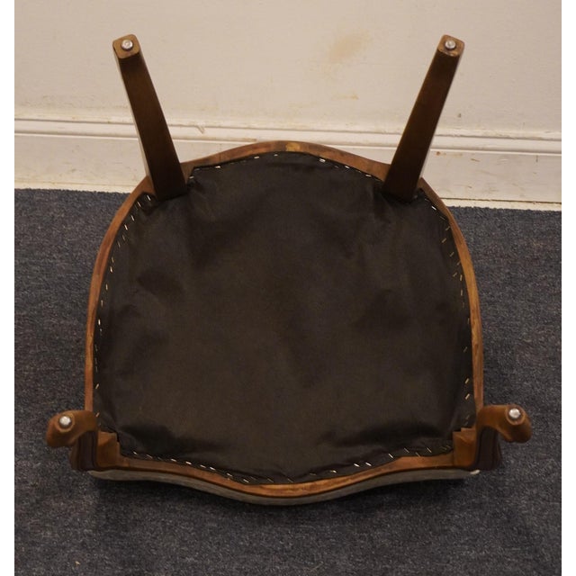 Brown Drexel Furniture Country French Provincial Style Upholstered Dining Side Chair For Sale - Image 8 of 8