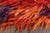 Orange 1970s Vintage Handmade Wool Cotton Orange Red High Pile Runner Rug For Sale - Image 8 of 11