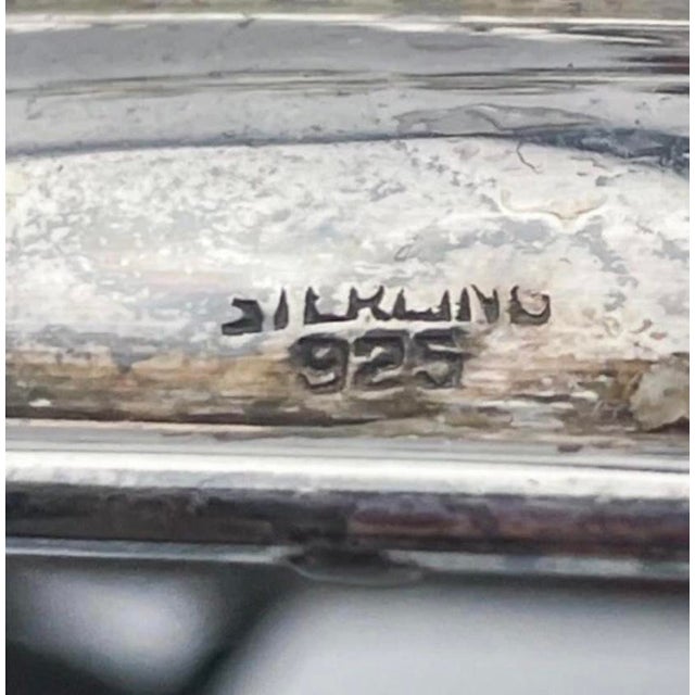 925 Silver Menorah Antique Judaica Large For Sale - Image 4 of 7