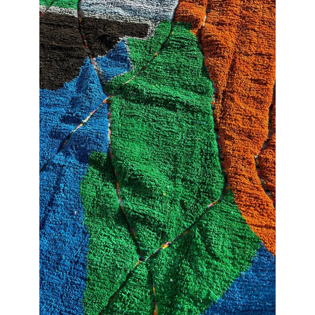 Berber Tribes of Morocco Colorful Moroccan Berber Rug For Sale - Image 4 of 10