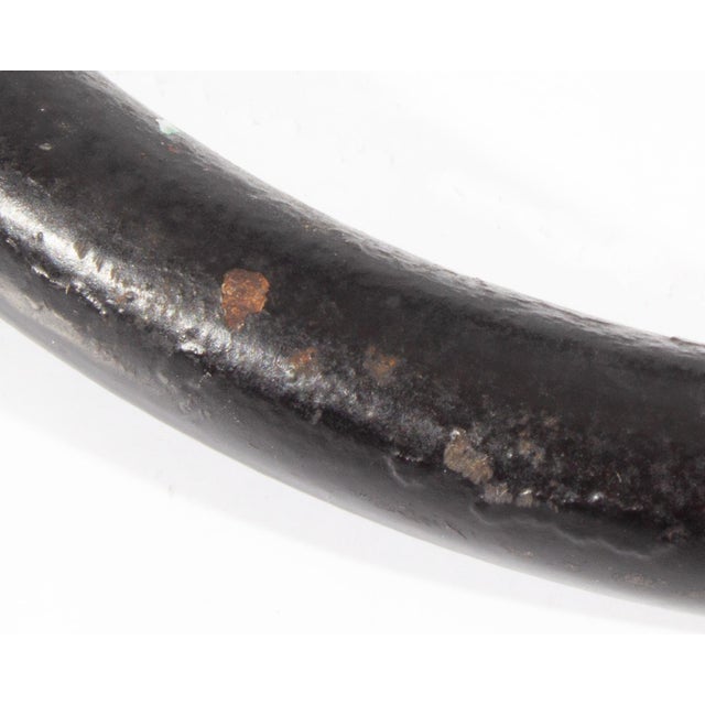 Late 20th Century Jack Brubaker Hand-Forged Iron and Brass Calla Lily Candle Holder For Sale - Image 5 of 7