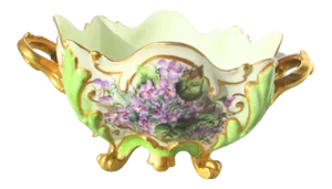 Antique Elite Limoges France Hand-Painted CenterBowl