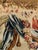 French Provincial Large Vintage Figural Aubusson Pastoral Tapestry 50” X 72” Appearing to Be Handwoven Wool - A True Focal Point, Statement Piece - See Pics! For Sale - Image 3 of 11