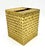 Gold Vintage Ormolu Gold-Tone Metal Basketweave Tissue Box Cover – Hollywood Regency / Italian For Sale - Image 8 of 8