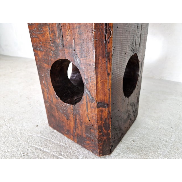 Brown Antique Wine Press, France, 19th Century For Sale - Image 8 of 12