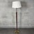 Eglo Floor Lamp in Wood and Brass For Sale - Image 3 of 11