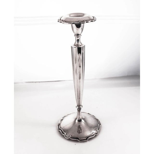 We are delighted to offer this pair of sterling silver candlesticks by Shreve & Company of San Francisco, California. They...