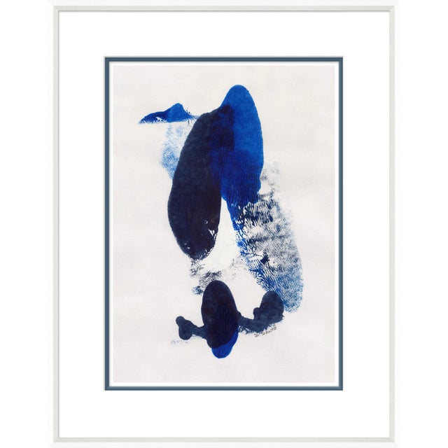 Abstracts in Blue II Framed Art Print For Sale
