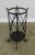 High Quality Hand Wrought Iron Antique Umbrella Stand with Wood Base