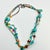 .1970s Vintage Southwestern Navajo Boho Chic Faux Turquoise Cross Pennant Beaded Necklace, 22”00 For Sale - Image 11 of 11