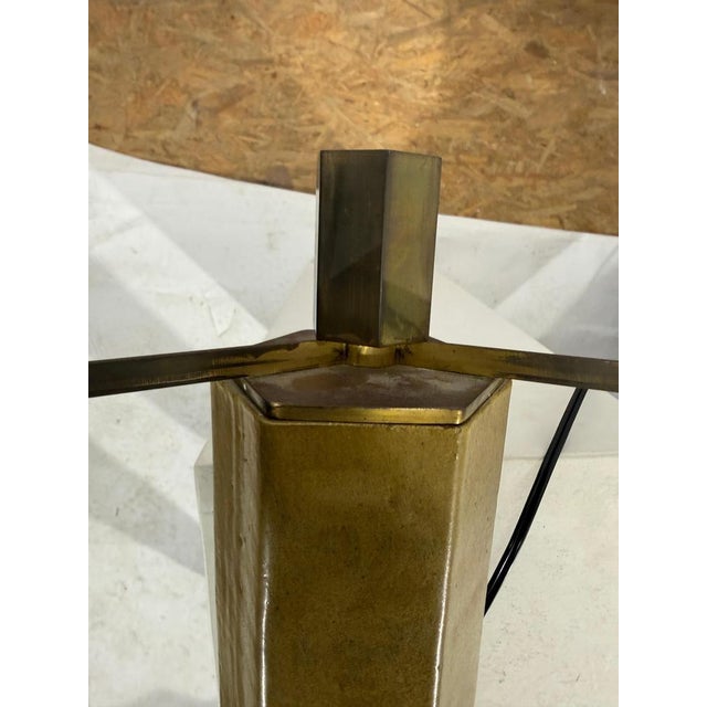 Hexagonal Ceramic Lamp from Jules Wabbes, 1960s For Sale - Image 11 of 14