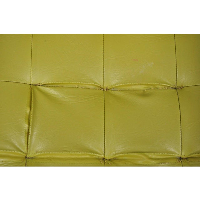 Vintage Ray Zimmerman for Dux Sculpted Walnut Green Vinyl Club Lounge Arm Chair For Sale - Image 10 of 18