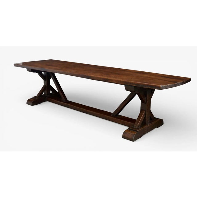 18th Century French Monastery 10ft Large Refectory Table For Sale - Image 4 of 6