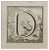 Luigi Vanvitelli, Letter of the Alphabet D, Etching, 18th Century For Sale