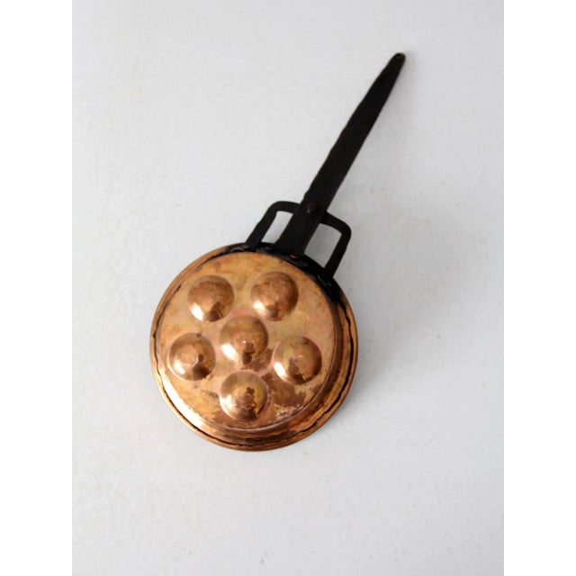 Antique Copper Escargot Pan For Sale - Image 10 of 10