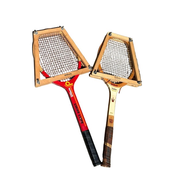 Up for consideration is a beautiful vintage collection of Wilson tennis rackets that include: Jack Kramer Autograph and...