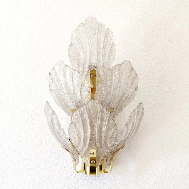 Brass and Murano Glass Sconce, 1960s For Sale - Image 10 of 10