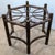 Round Rattan & Faux Bamboo Dining Table Base For Sale - Image 4 of 10