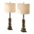 Mid 20th Century Brutalist Steel Table Lamps With Sculptural Geometric Bases - a Pair For Sale