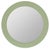 Josia Avocado Round Wall Mirror Material: PU Item Bevel: No Hanger Type: D-Ring Hangs Both Ways: No Glass Dimensions:...