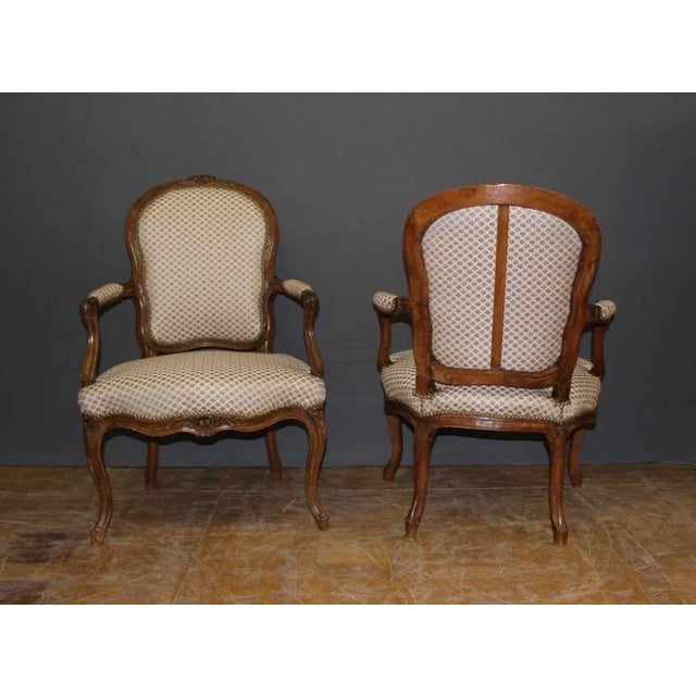 Set of Louis XV Armchairs For Sale - Image 11 of 12