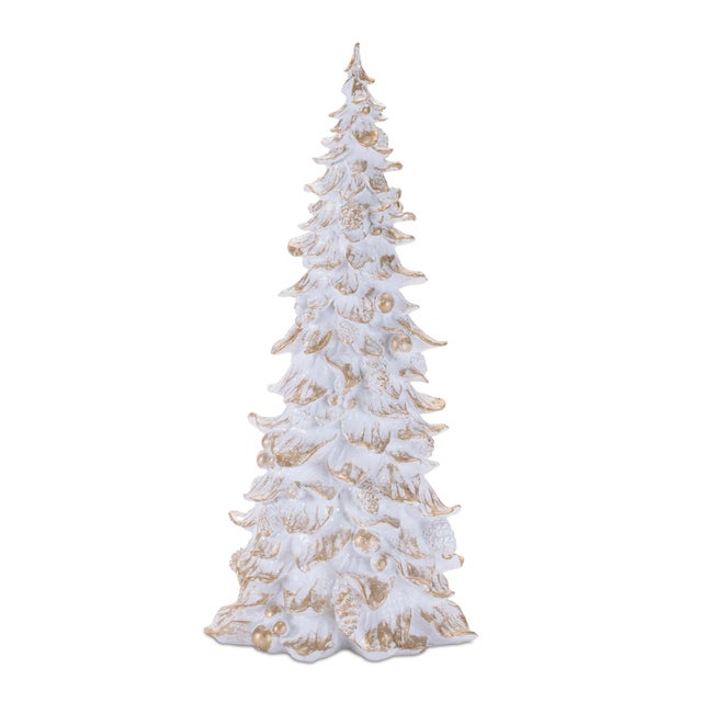 Kenneth Ludwig Chicago Embossed Christmas Tree (Set of 3) For Sale - Image 4 of 6