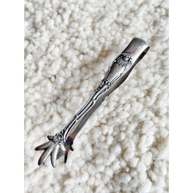 Victorian Antique Silver Plated Tongs From the Waldorf Astoria For Sale - Image 3 of 4