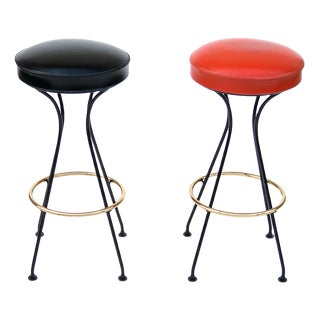 Set of Bar Stools, Mid-20th Century For Sale