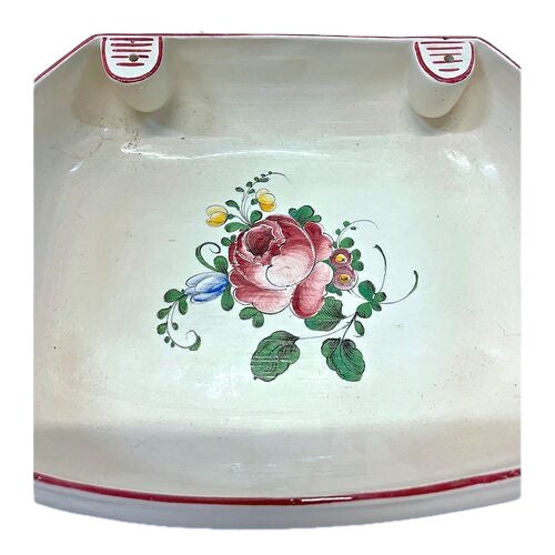 Cream Vintage French Floral Ceramic Lavabo For Sale - Image 8 of 8