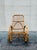 Mid 20th Century Vintage MCM Franco Albini Rattan Rocking Chair For Sale - Image 5 of 8