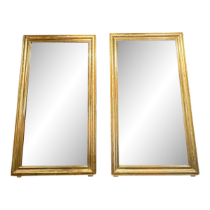 Pair of French Louis Philippe Rectangular Mirrors