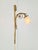 Art Noveau Brass Wall Sconce Light with Flowers and Ribbons, France, 1930s For Sale - Image 11 of 18
