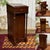 English mahogany school desk from the 1950s - H=1.20m W=50cm D=47cm