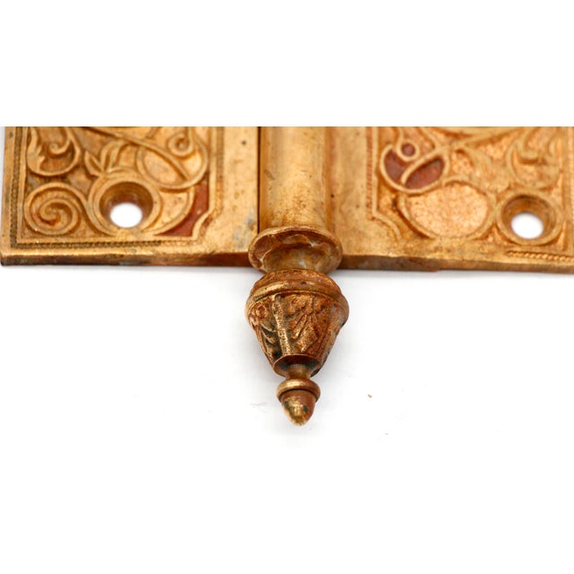 Antique Bronze Right Lift Off Butt Door Hinge For Sale - Image 4 of 7