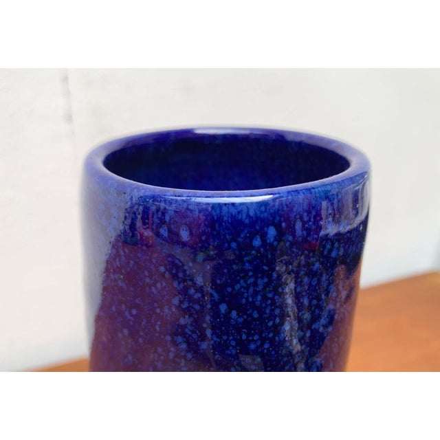 Mid-Century Pottery Vase with Organic Shape from BKW Böttger Keramik Wandsbek, Hamburg, Germany, 1960s For Sale - Image 4 of 18