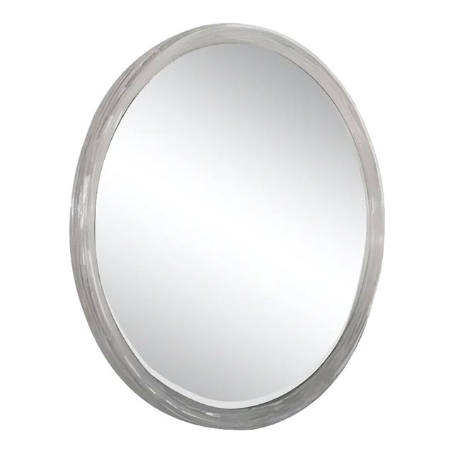 Large Acrylic Glass Mirror, 1970s For Sale